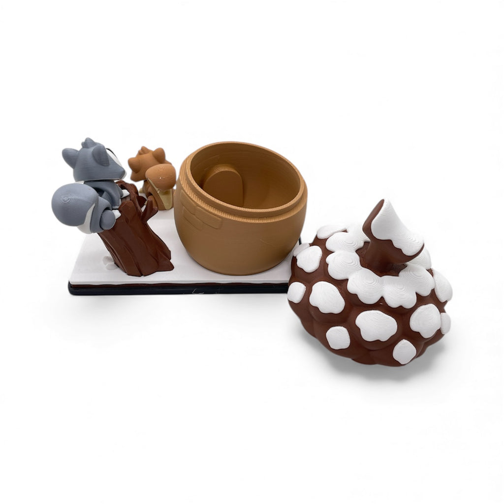 Snowy Acorn Cottage – Cute Squirrel Holiday Woodland Winter Set