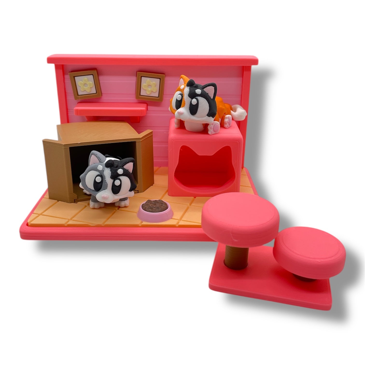 Cozy Kitty Condo Play Room – Adorable Cat Habitat Desk Set