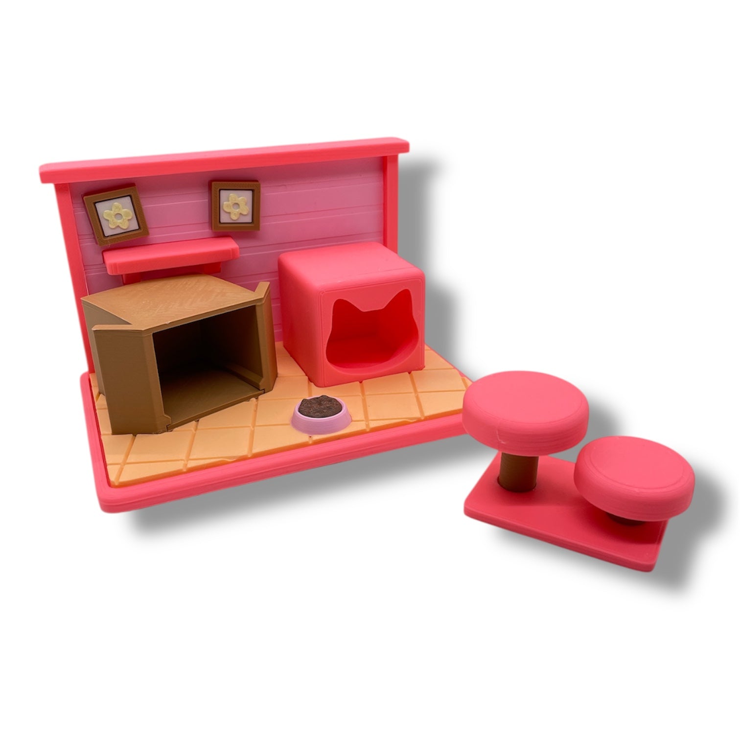 Cozy Kitty Condo Play Room – Adorable Cat Habitat Desk Set