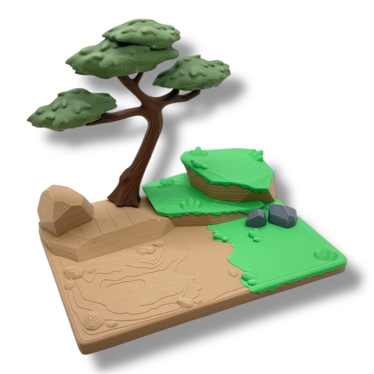 Safari Adventure Savana Habitat – Lion and Giraffe Animal Set