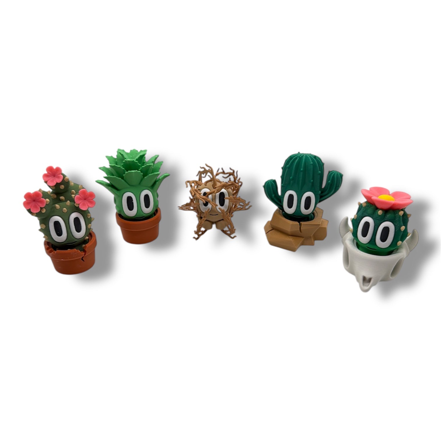 🌵 Blob Desert Plants – Cute 3D Printed Cactus Desk Decor