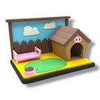 Adorable Piggy Set - w/ 2 Pigs - Desk top Pig Decor by 3dGob
