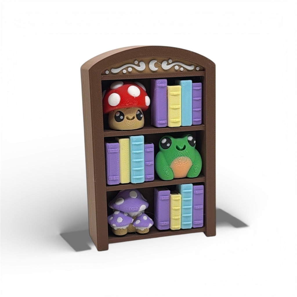 📚 Mini Book Nook Fidget Clicker – Bookshelf fidgets and Desk top Decor