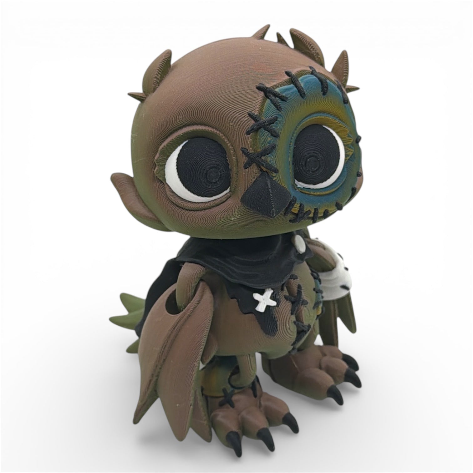 Crowly the Patchwork Owl – 5" Collectible Desk Decor Figurine