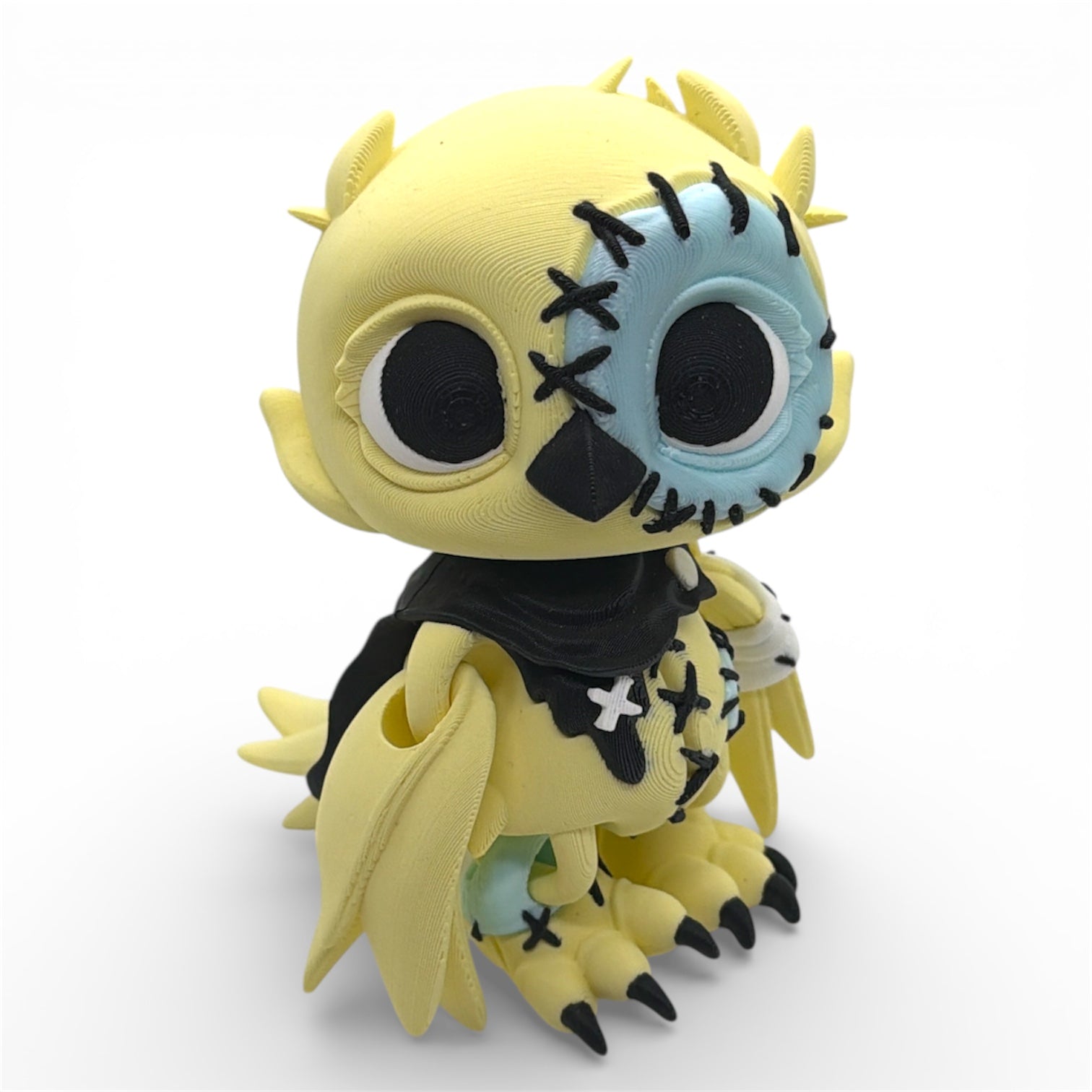 Crowly the Patchwork Owl – 5" Collectible Desk Decor Figurine