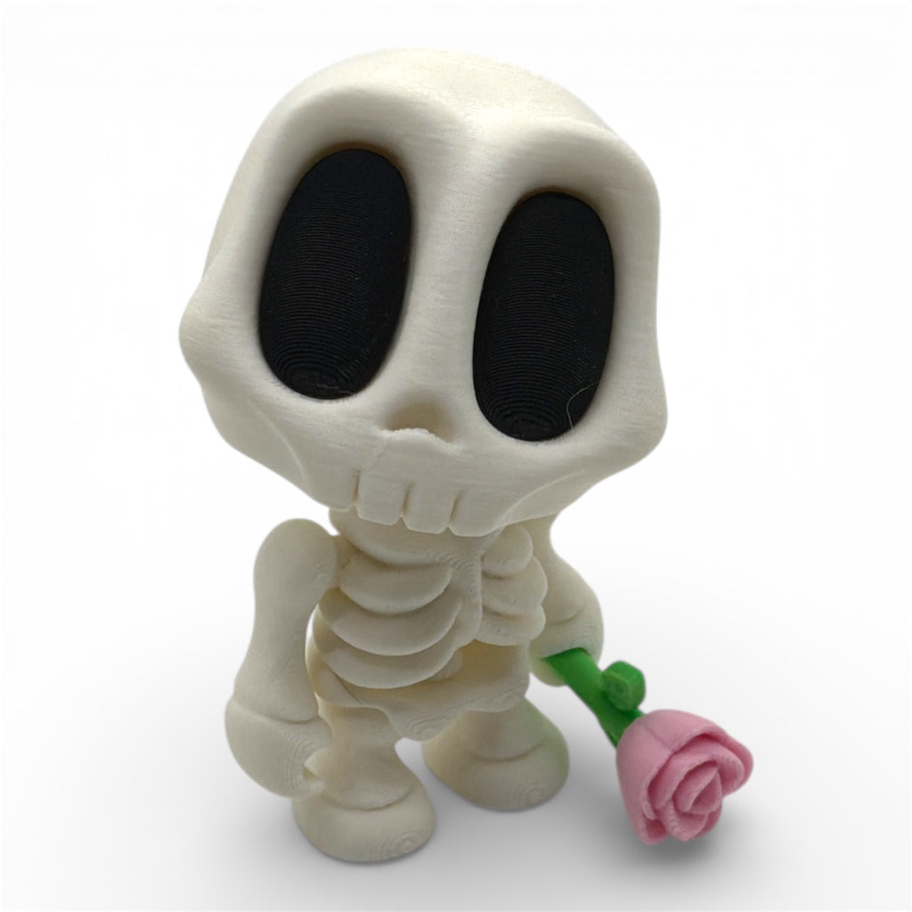 Halloween Blob Skeleton Figurines – 3d Printed Creepy Cute Miniature Collectibles