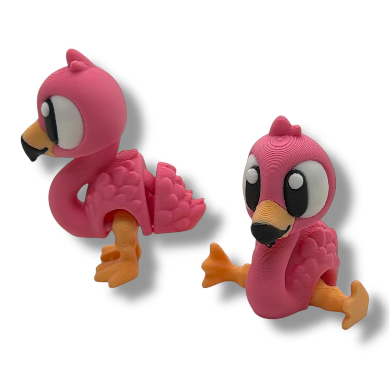 Flamingo Island Pocket Pal Scene – Cute Tropical Desk Pet Decor