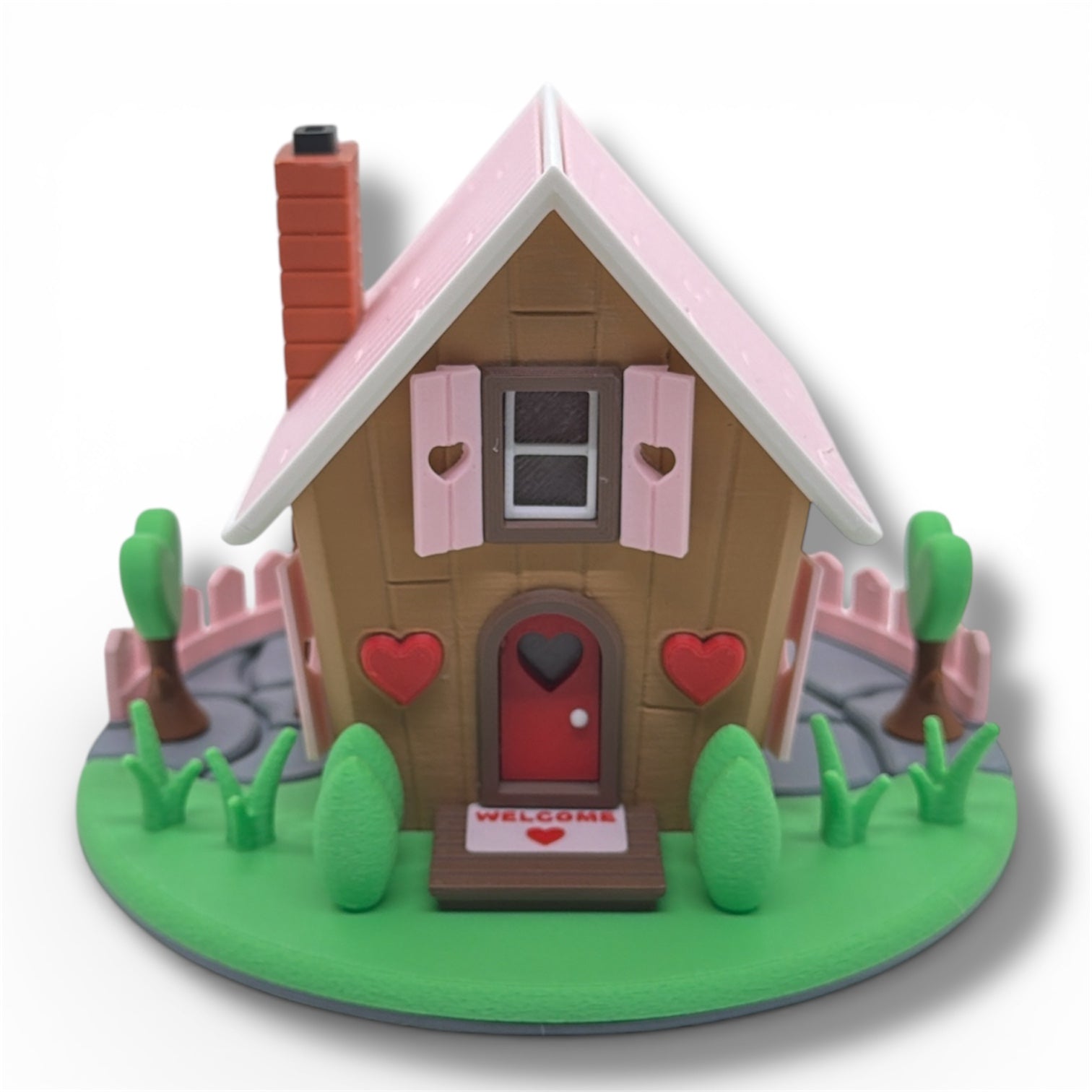 Love Shack Valentine Cottage Tea Light House – Whimsical Desk Décor & Collectible Display