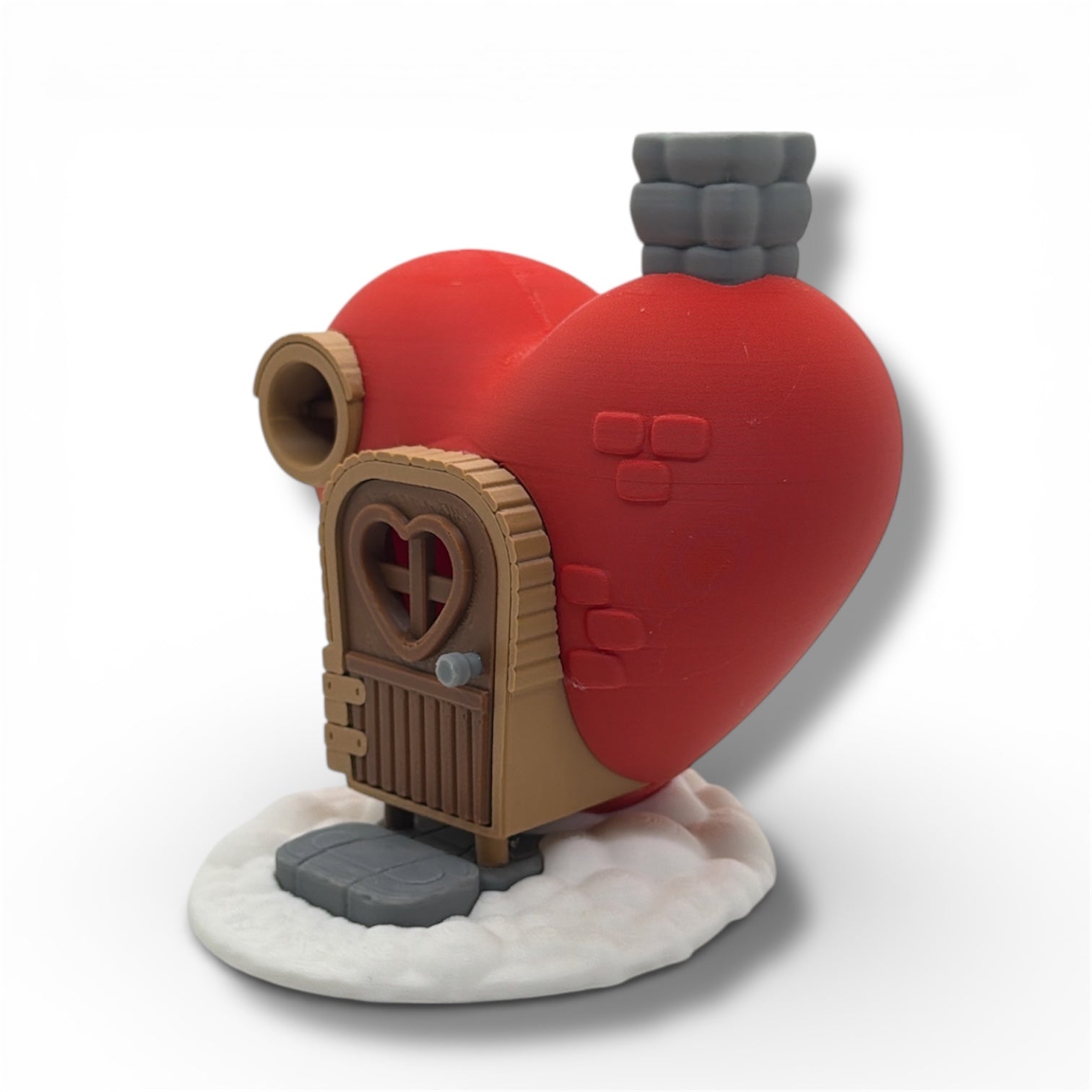 Adorable Heart Cottage Desk Décor – Whimsical Valentine Mini House