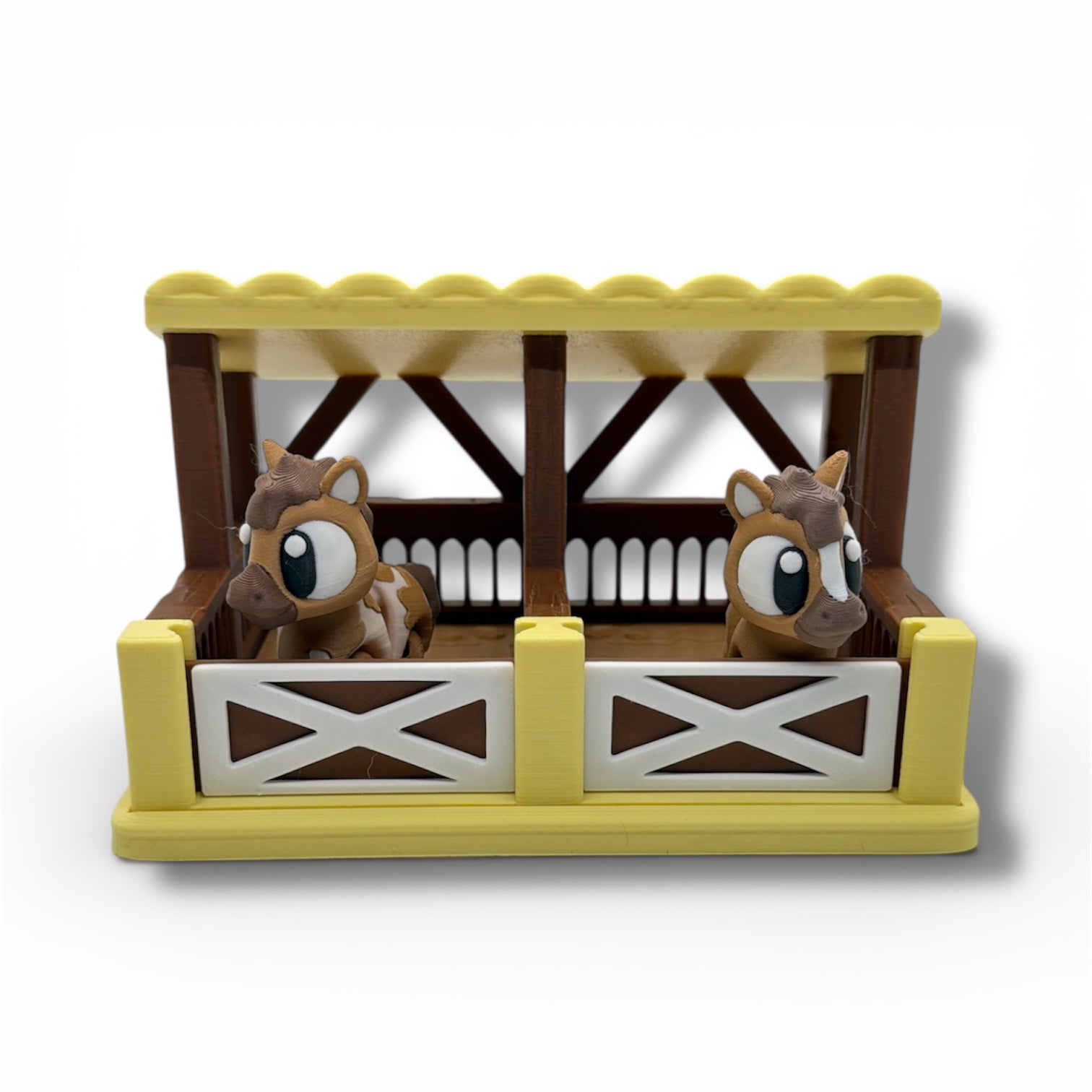 Mini Horse Stable Desk Decor – Farm Display - Desk top Decor