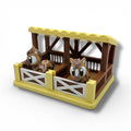 Mini Horse Stable – Farm Scene with 2 Horses – main product view