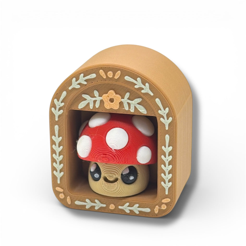 Mini Book Nook Fidget Clicker – 1 Shelf Bookshelf fidgets and Desk top Decor