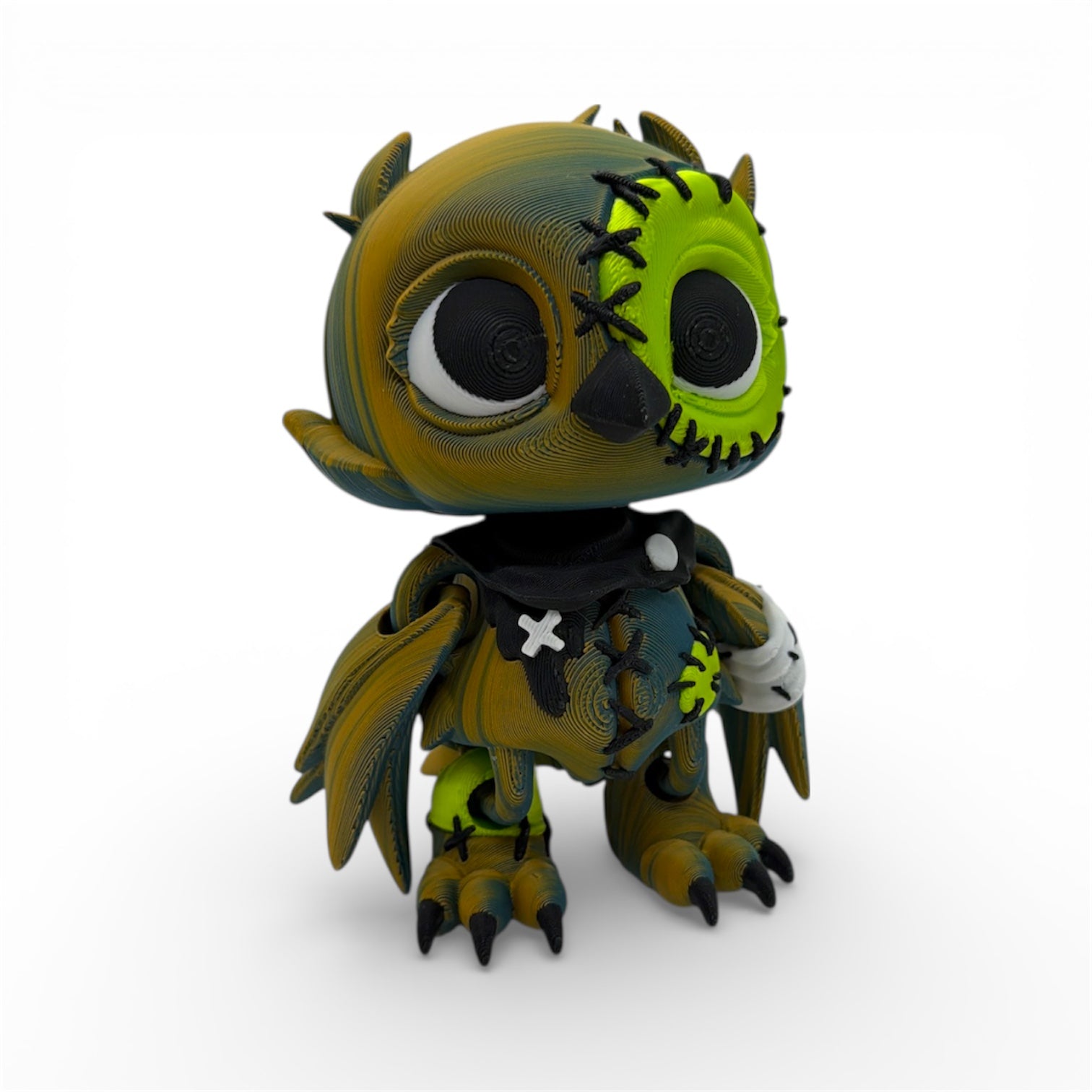 Crowly the Patchwork Owl – 5" Collectible Desk Decor Figurine