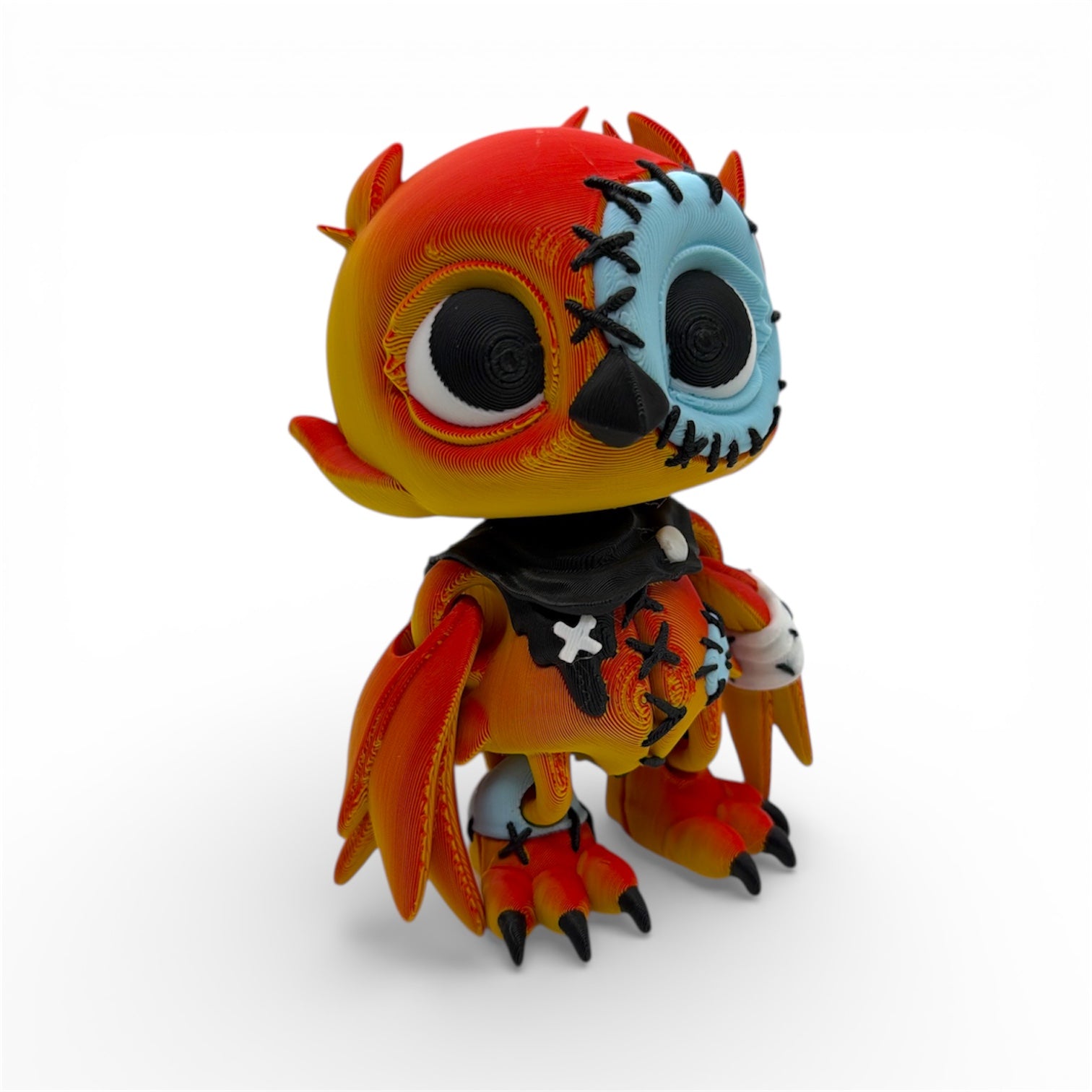 Crowly the Patchwork Owl – 5" Collectible Desk Decor Figurine