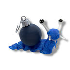 7" Cute Snail Desk Companion with Swappable Shells – Articulated Desk Pet Figure