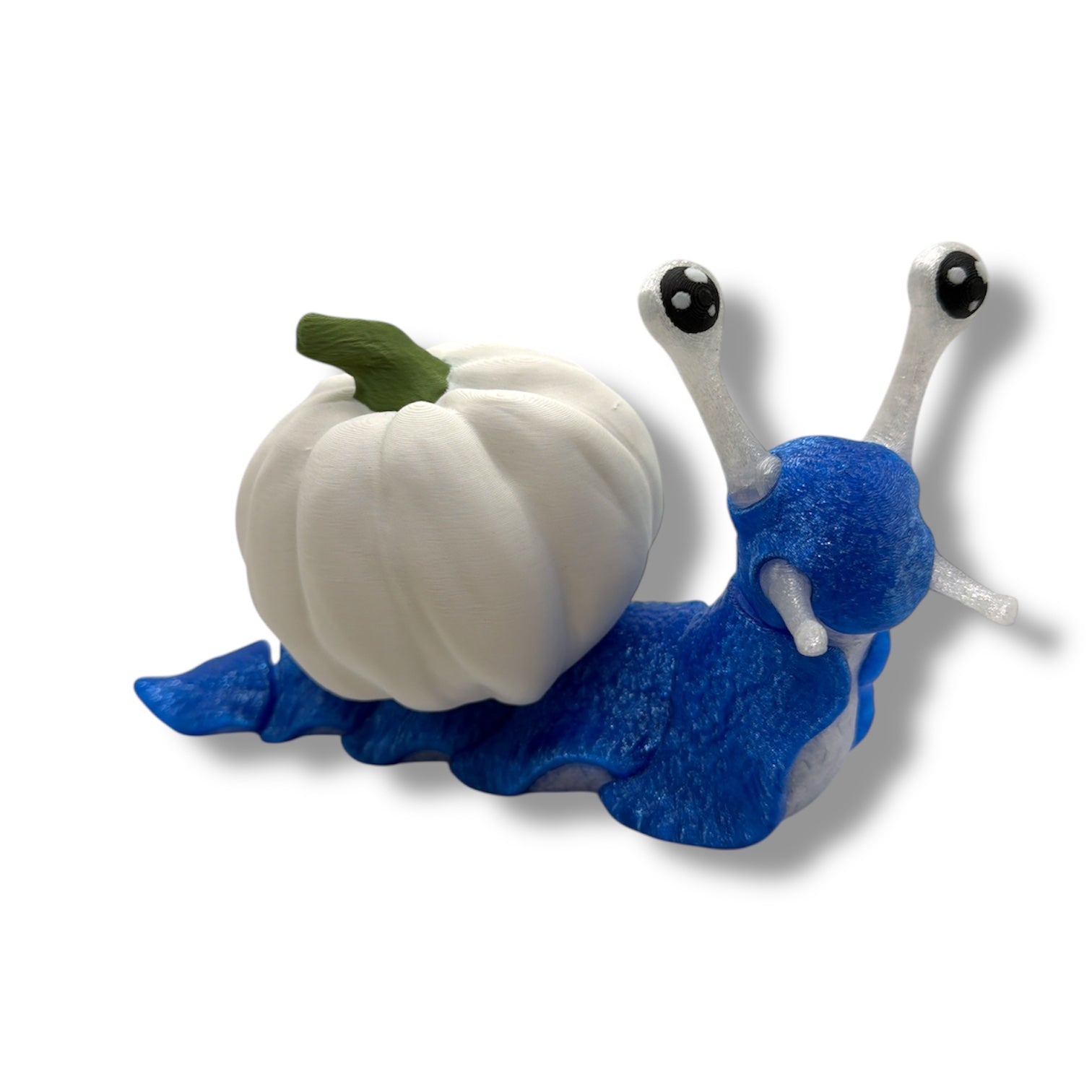 7" Cute Snail Desk Companion with Swappable Shells – Articulated Desk Pet Figure