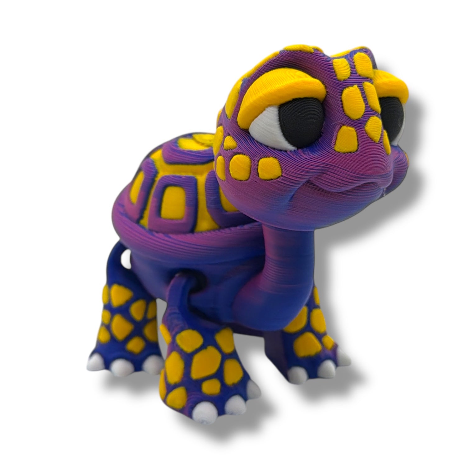 Adorable 3d Printed Standing Baby Turtle - Articulated 3d Printed Cartoon Style Decor Gift