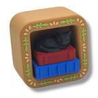 Mini Book Nook Fidget Clicker – 1 Shelf Bookshelf fidgets and Desk top Decor