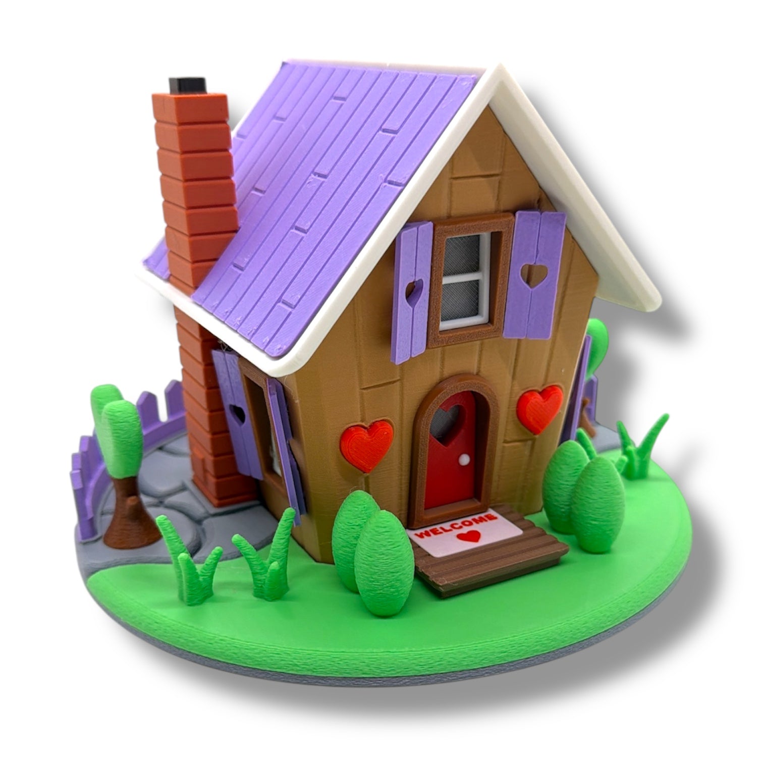 Love Shack Valentine Cottage Tea Light House – Whimsical Desk Décor & Collectible Display