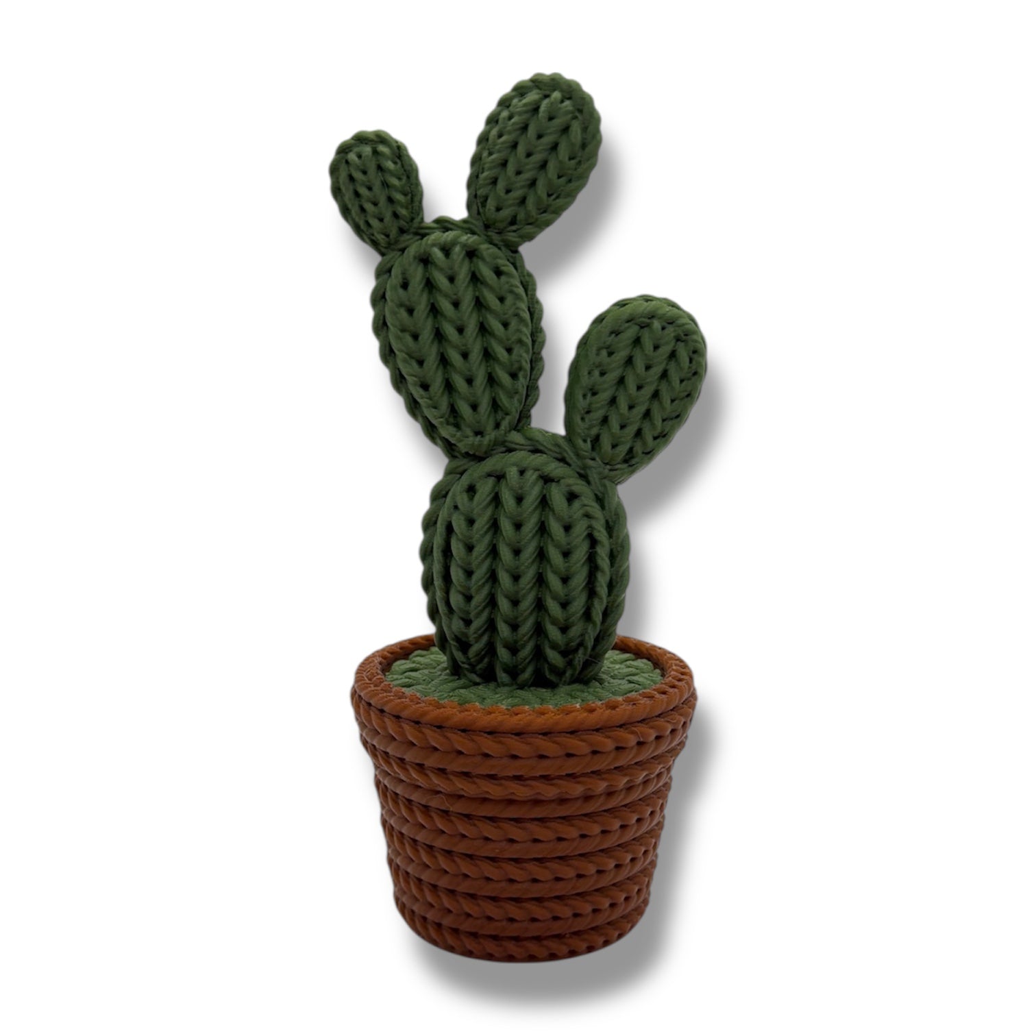 Knitted Cactus Desktop Decor – Decorative Desk & Shelf Accent