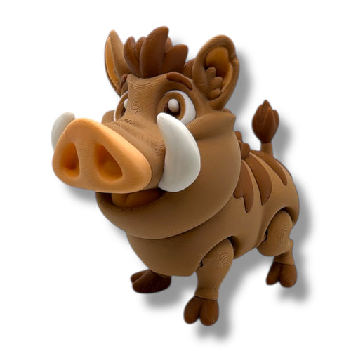 5-Inch Articulated Warthog – Animal Desk Buddy – main product view