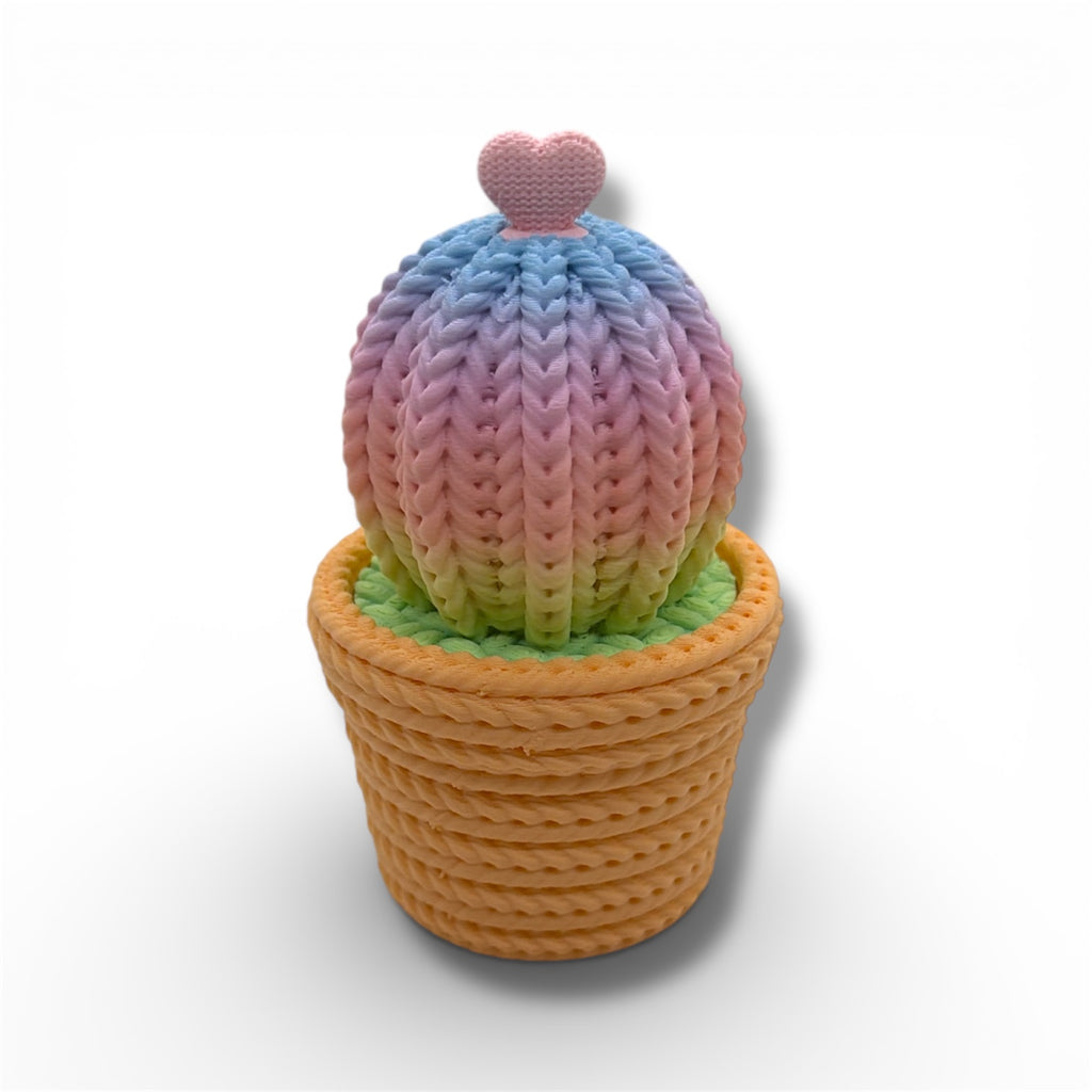 Knitted Cactus Desktop Decor – Decorative Desk & Shelf Accent