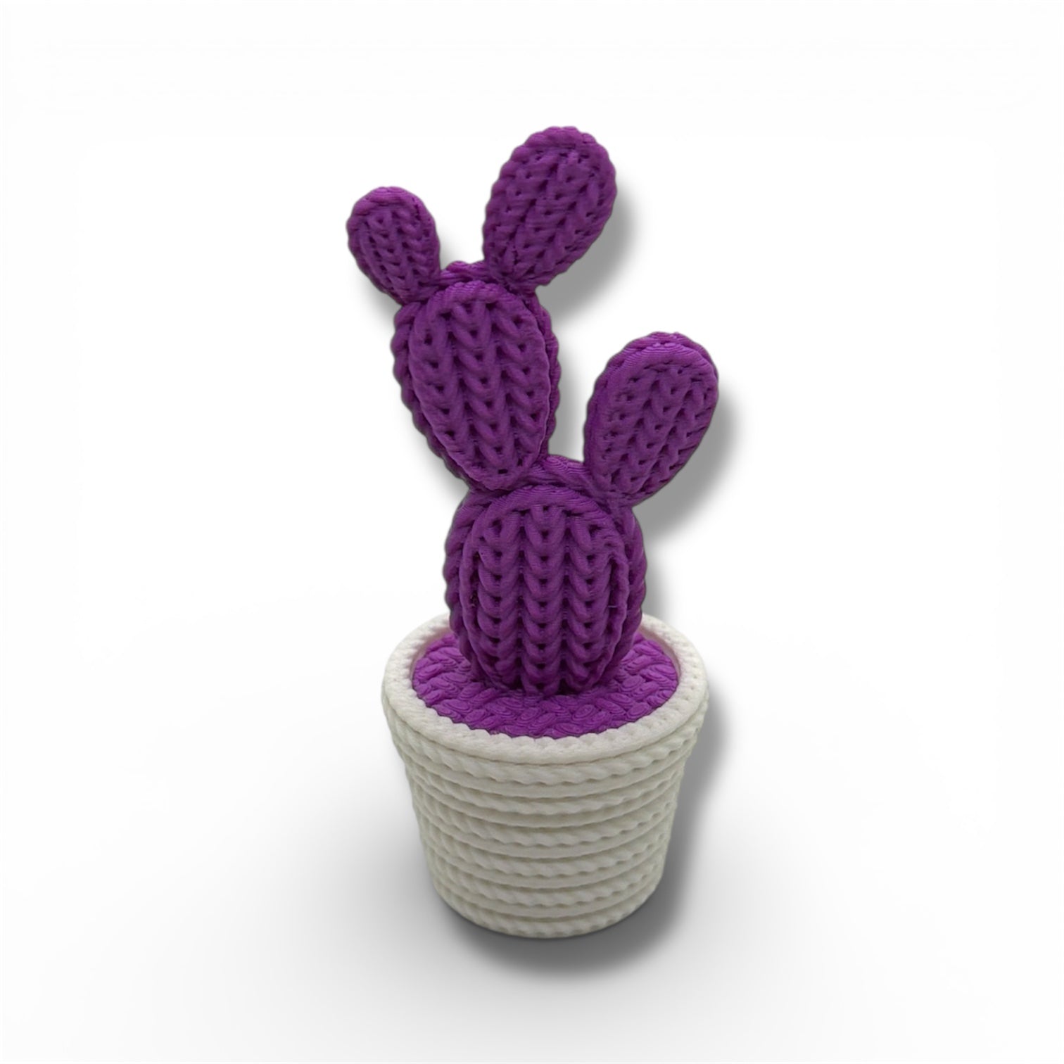 Knitted Cactus Desktop Decor – Decorative Desk & Shelf Accent