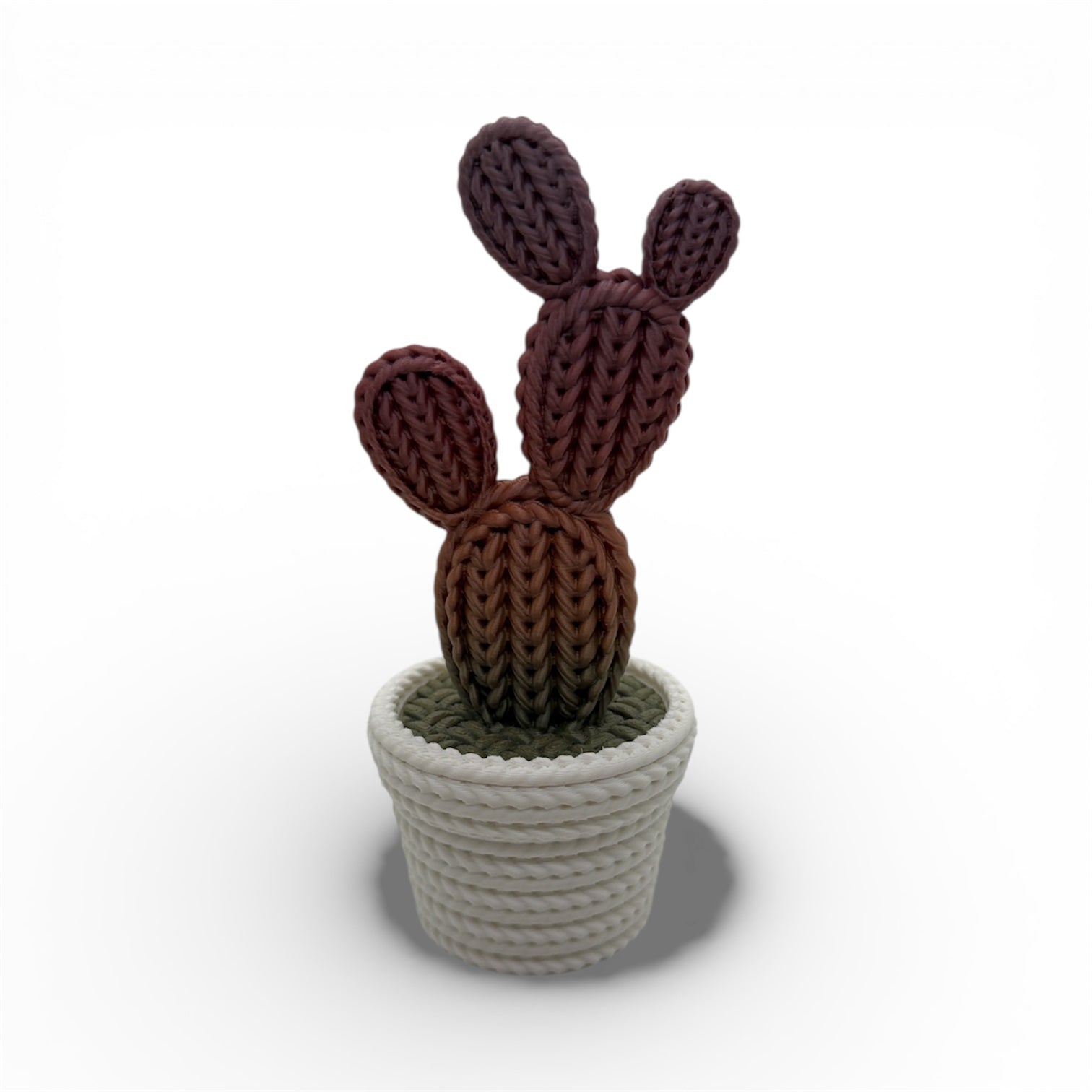 Knitted Cactus Desktop Decor – Decorative Desk & Shelf Accent