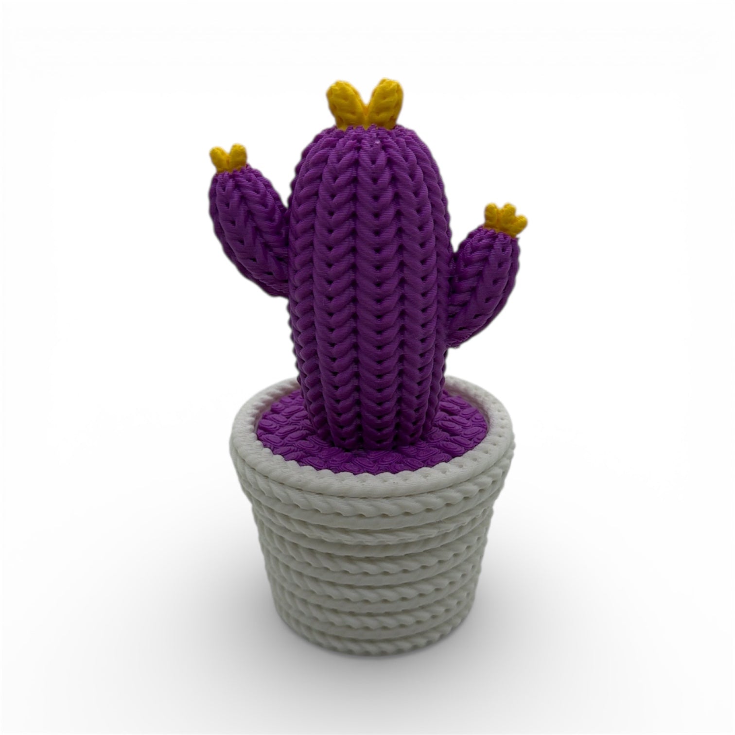 Knitted Cactus Desktop Decor – Decorative Desk & Shelf Accent