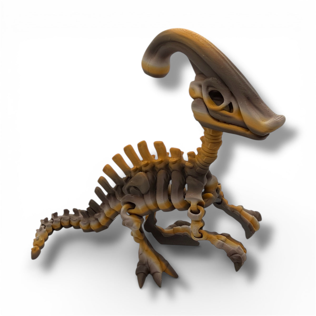 10" Parasaurolophus Dinosaur Skeleton - Articulated Desktop Decor Figurine