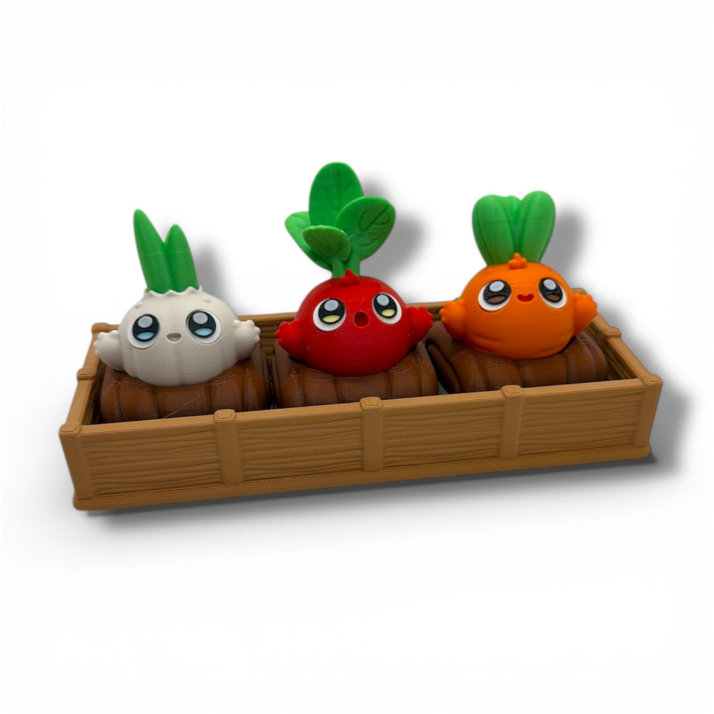 Pick Me's Veggie Desk Pals - Vegetable Gardeen Figurines