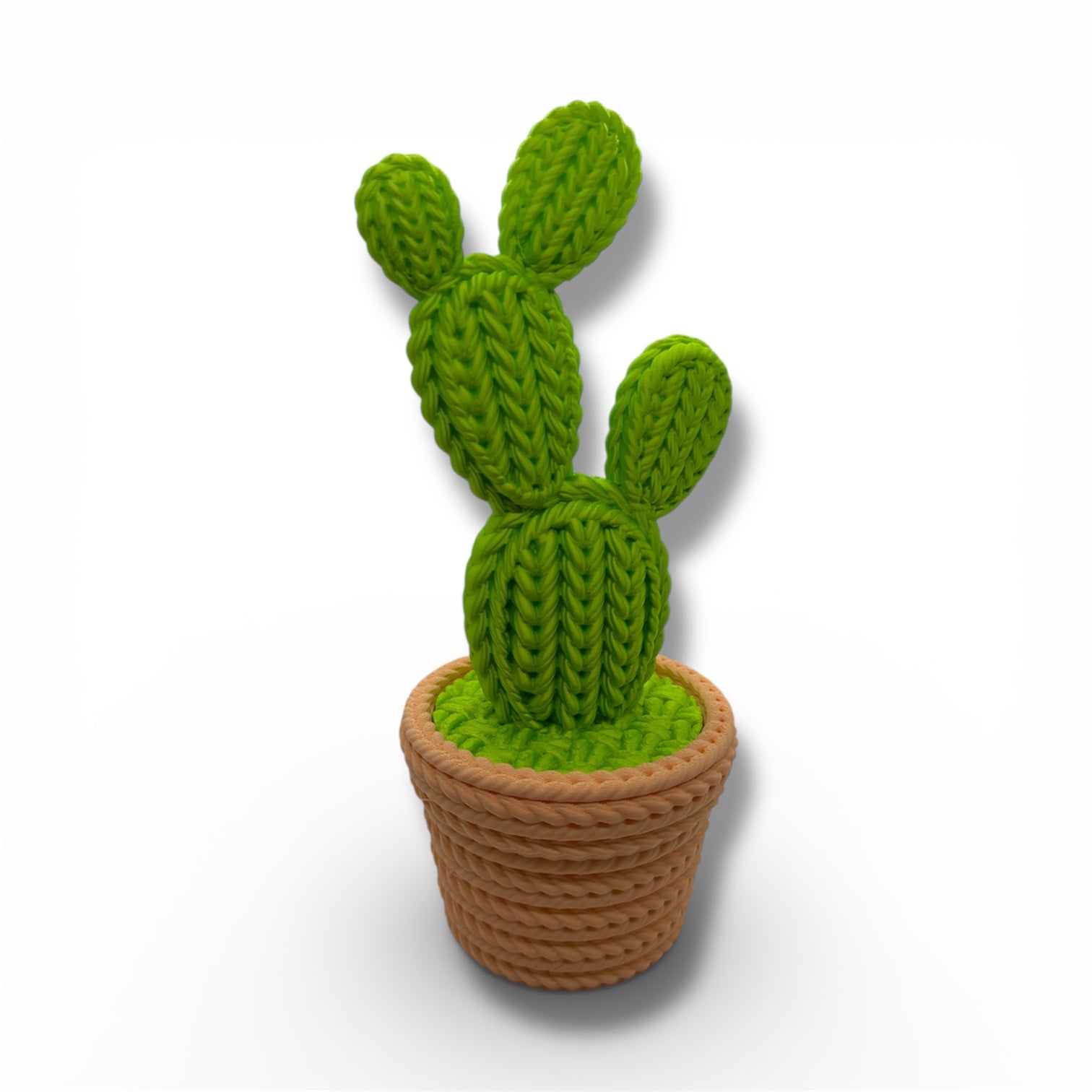 Knitted Cactus Desktop Decor – Decorative Desk & Shelf Accent