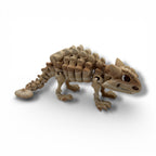 8" Ankylosaurus Dinosaur Skeleton- 3d Printed Articulated Figurine Decor Gift