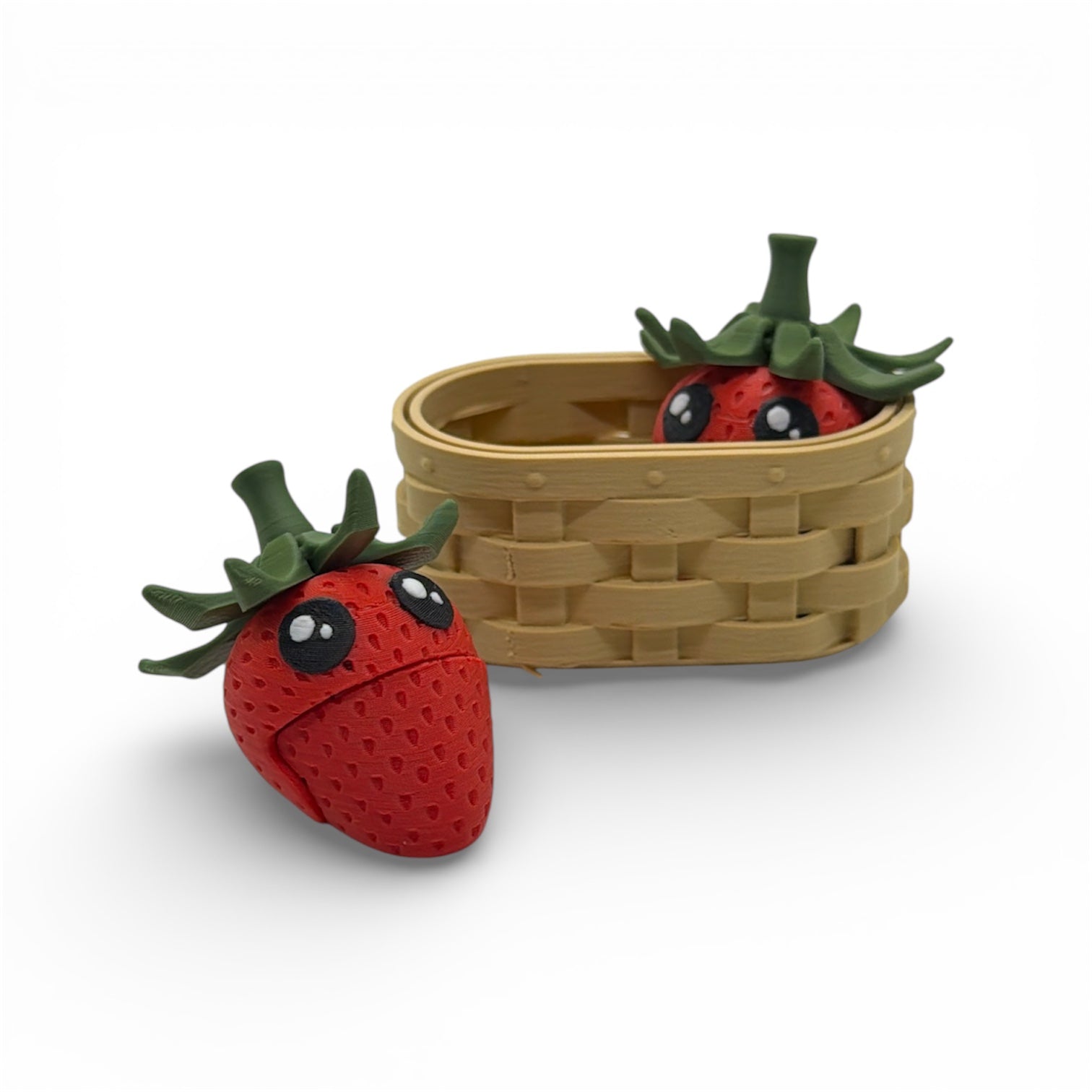 Berry Besties 2 pack – Articulated Strawberries in a Basket