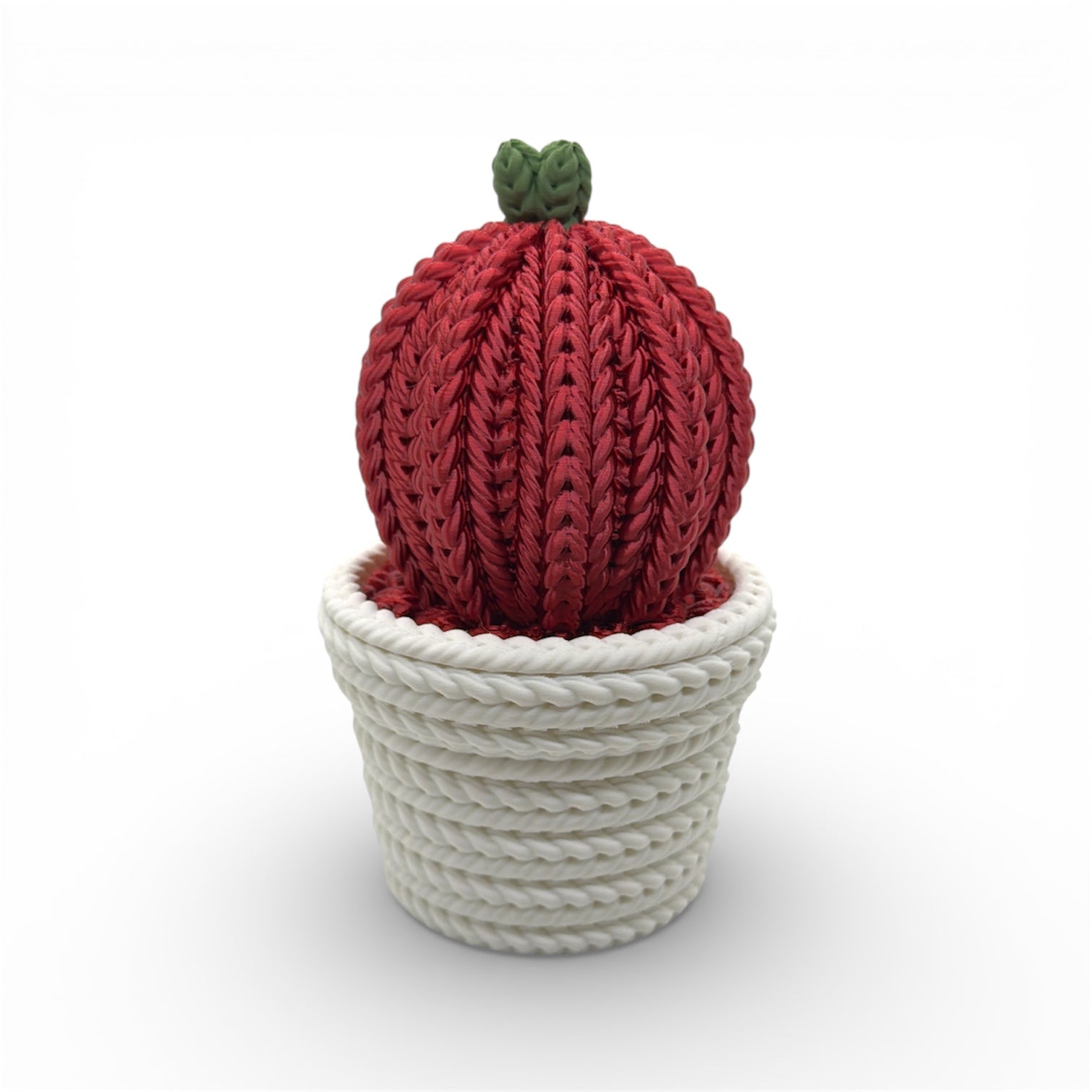 Knitted Cactus Desktop Decor – Decorative Desk & Shelf Accent