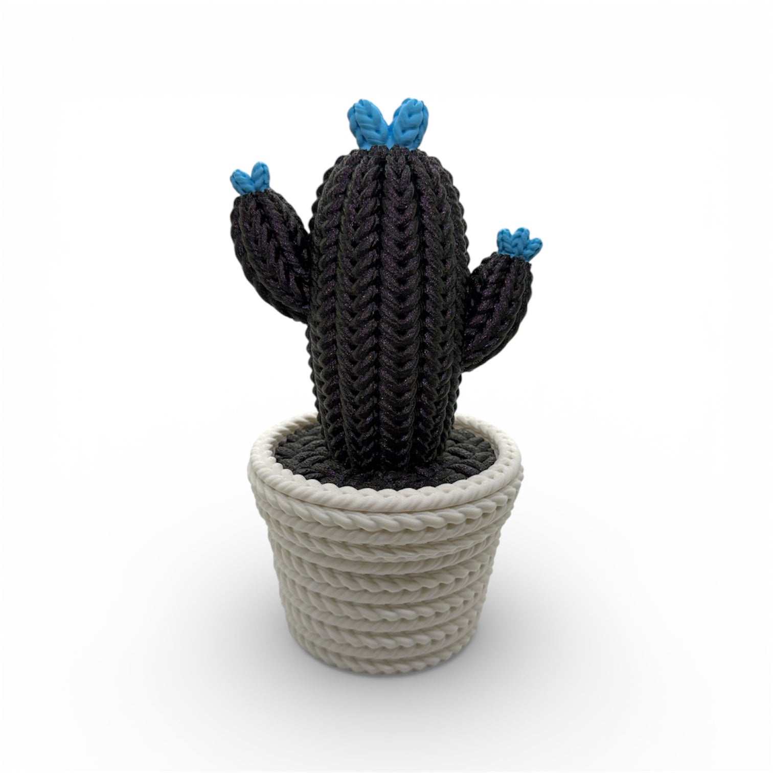 Knitted Cactus Desktop Decor – Decorative Desk & Shelf Accent