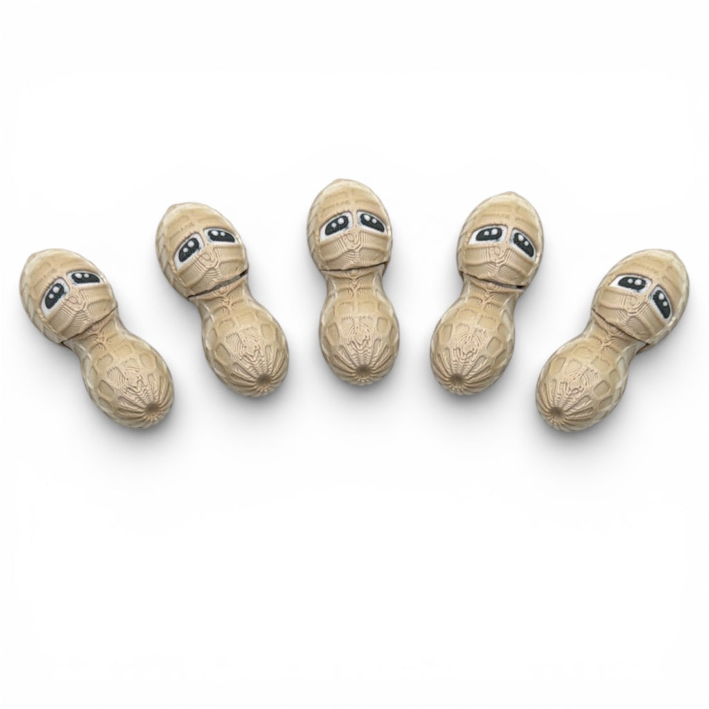 Peanut Pals – 5 Pack Nutty Buddy Set - Articulated Desk Decor