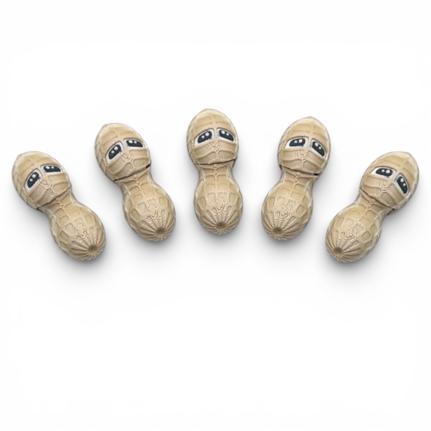 Peanut Pals – 5 Pack Nutty Buddy Set - Articulated Desk Decor