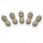 Peanut Pals – 5 Pack Nutty Buddy Set - Articulated Desk Decor