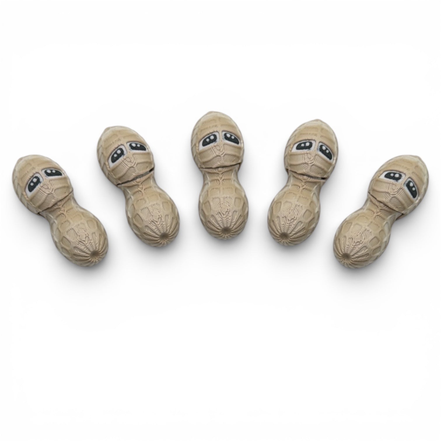 Peanut Pals – 5 Pack Nutty Buddy Set - Articulated Desk Decor