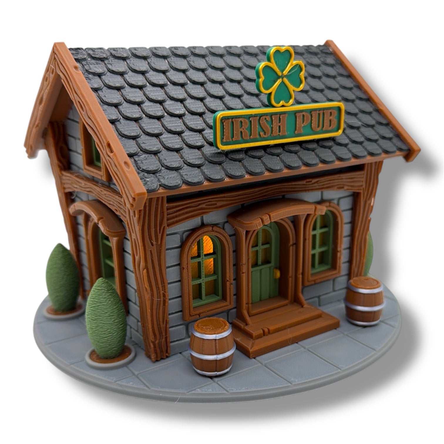 Irish Pub Tea Light House - St. Patrick's Collection - Holiday Decor