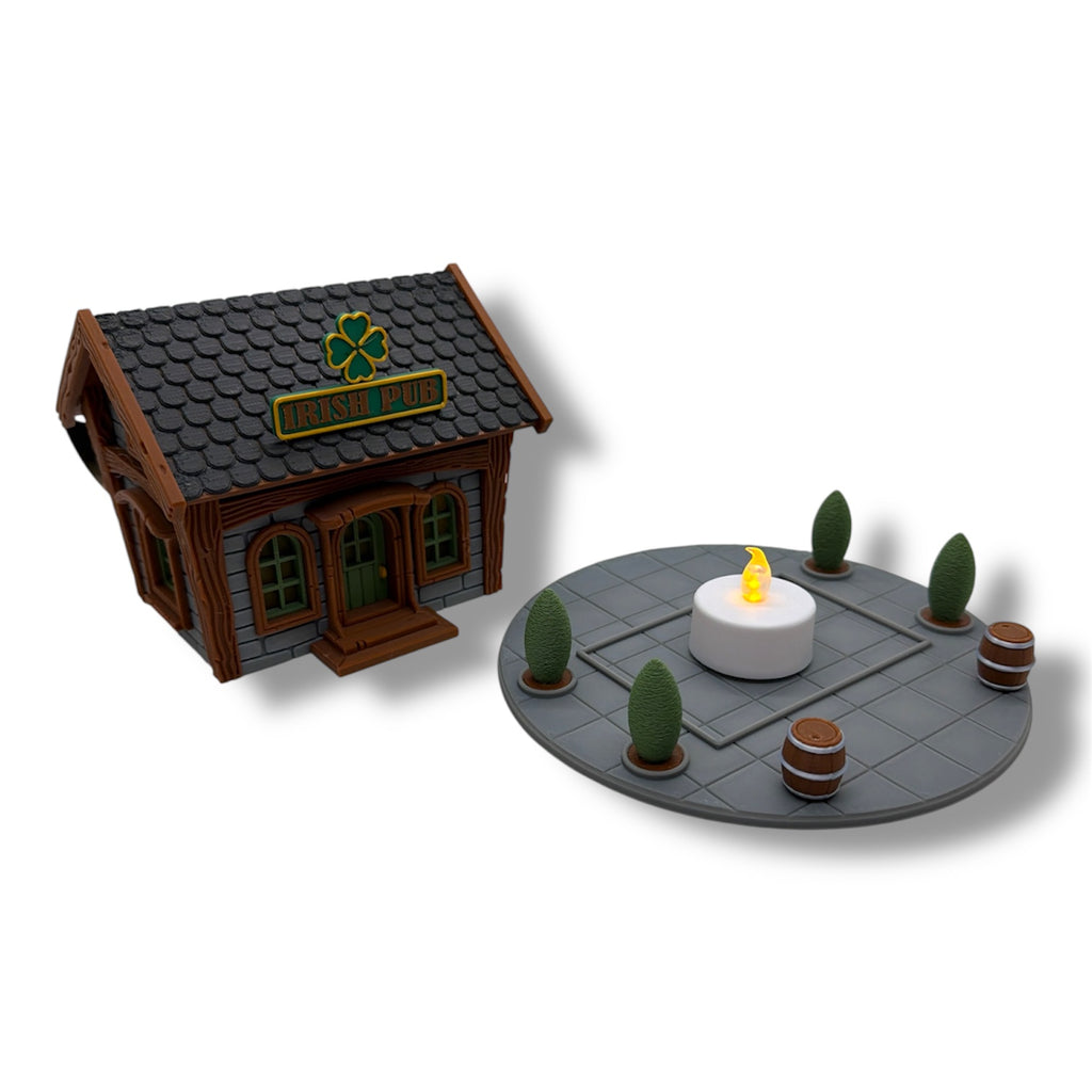 Irish Pub Tea Light House - St. Patrick's Collection - Holiday Decor