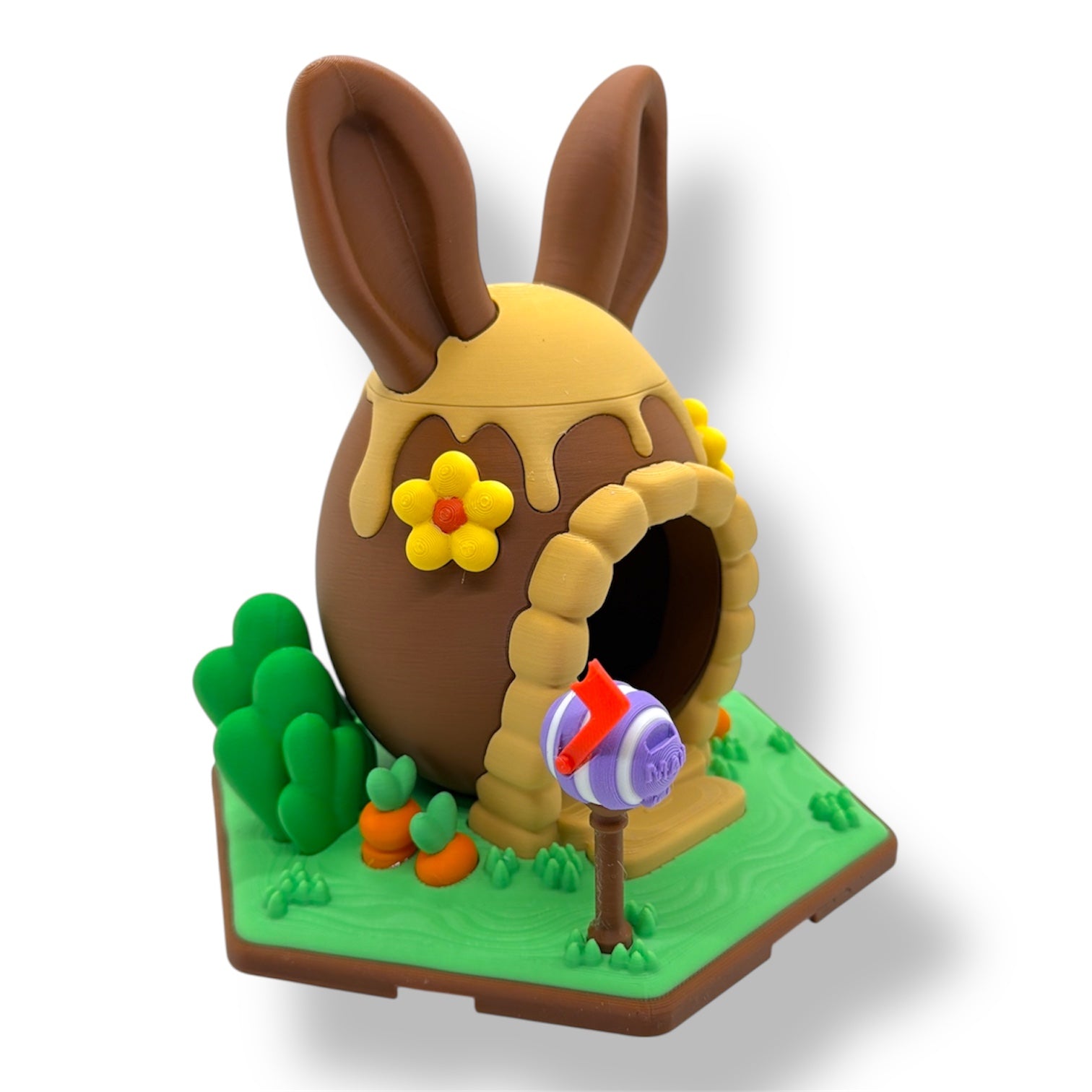Chocolate Bunny Burrow House - Koza Konnect Easter Series Decor Collectable