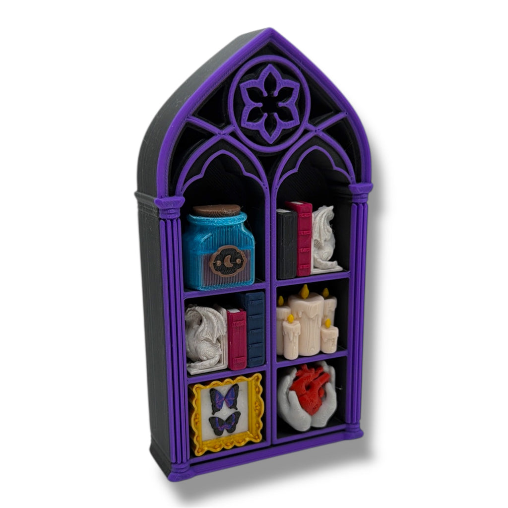 📚 Mini Book Nook Fidget Clicker – Bookshelf fidgets and Desk top Decor