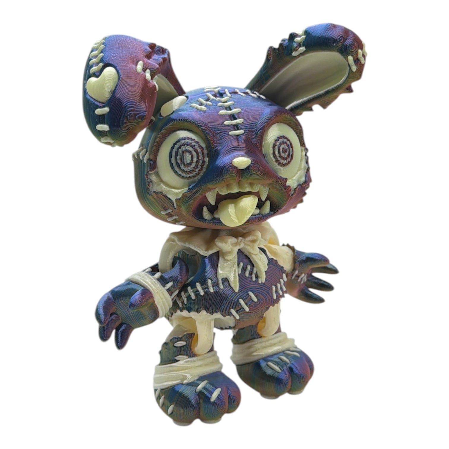 ZomBunny Zombie Stitch Bunny – 6" Collectible Figurines Desktop Decor