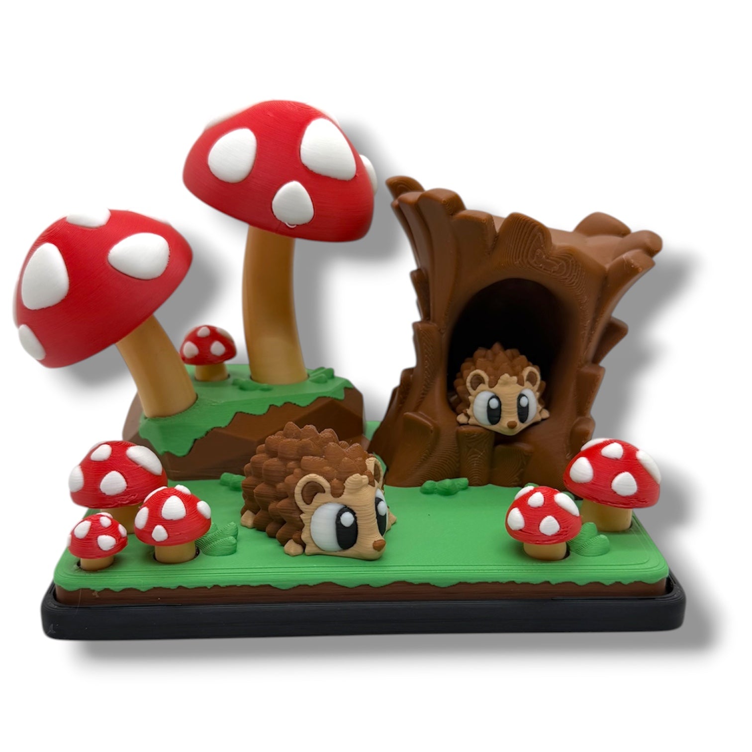 Hedgehog Mushroom Forest Hideaway – Woodland Desk Display Decor