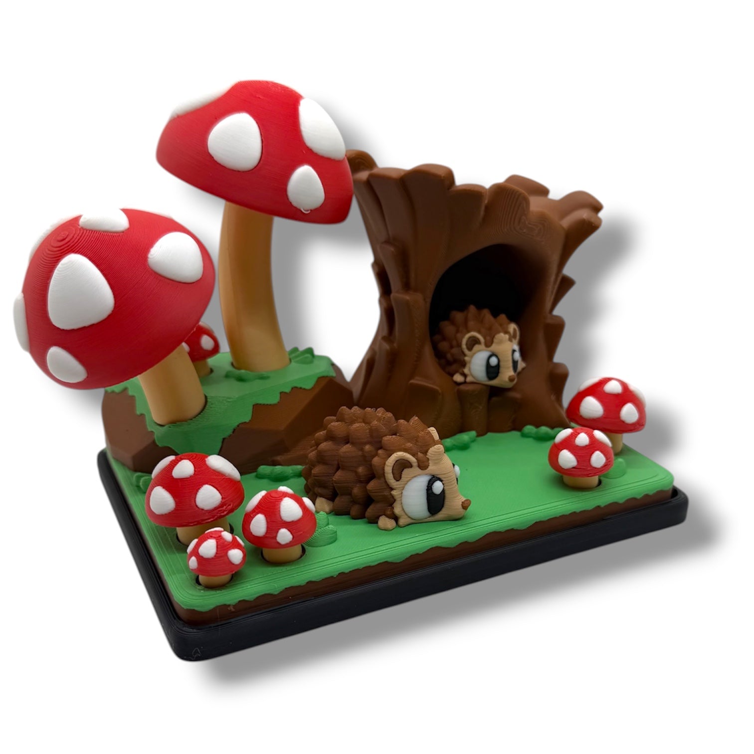 Hedgehog Mushroom Forest Hideaway – Woodland Desk Display Decor