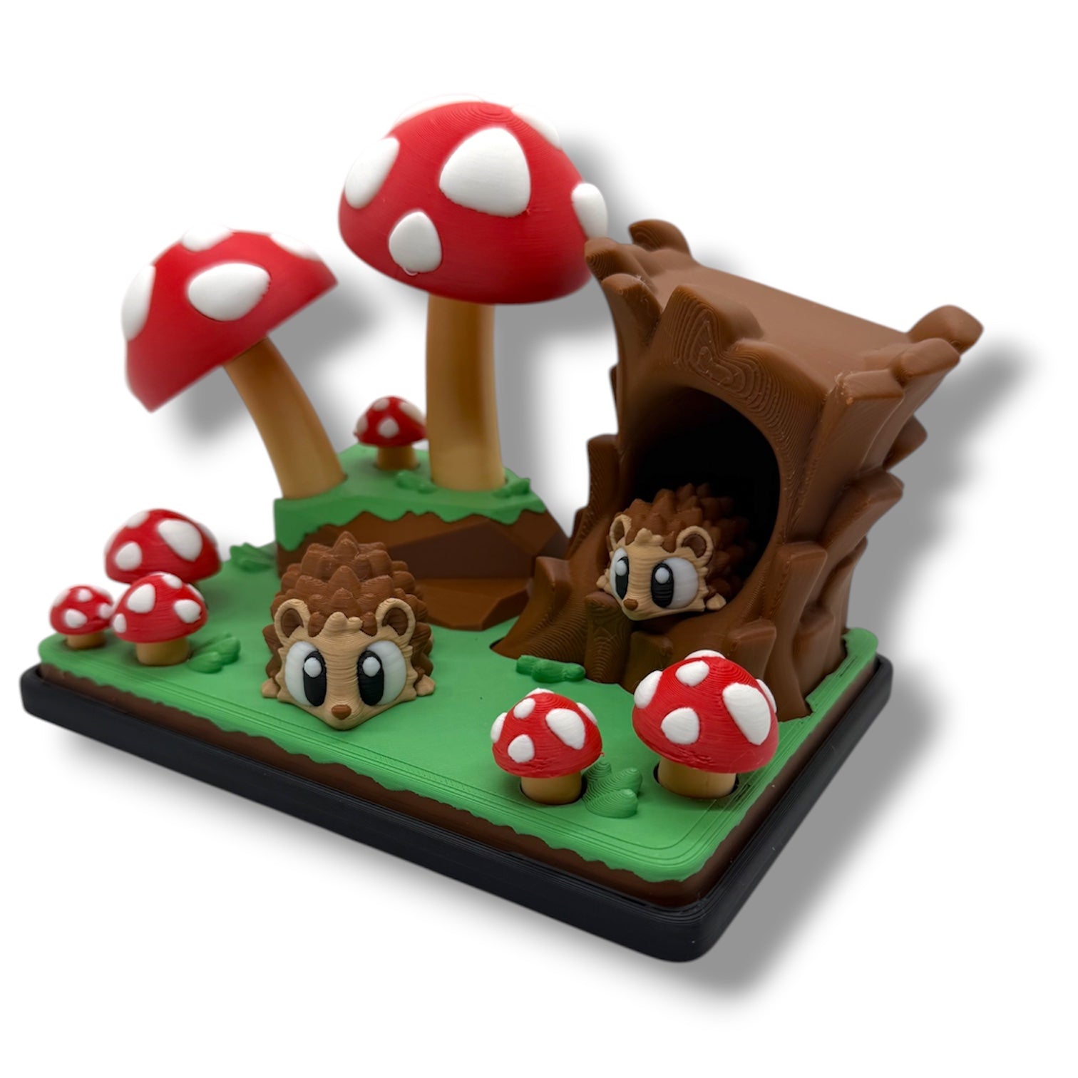 Hedgehog Mushroom Forest Hideaway – Woodland Desk Display Decor