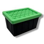 Mini Storage Totes with Lid – Compact Desk Organizer Bins (4.75” x 3.25” x 2.75”) | Colorful Small Storage Containers for Office, Crafts & Home Organization