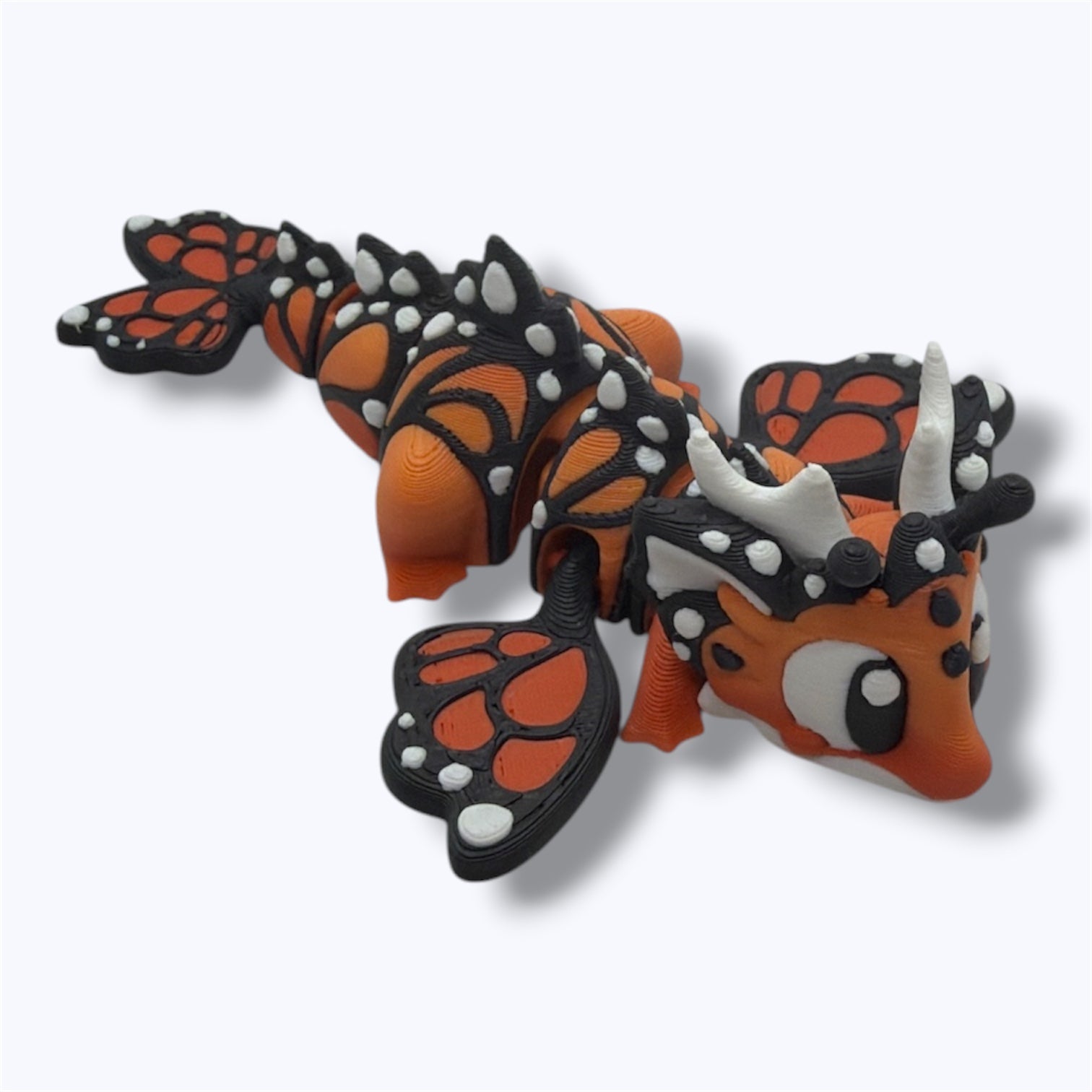 Beautiful 5" 3dGob Dragon - 3d Printed Articulated Decor